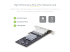 StarTech.com 4-Port GbE SFP Network Card, PCIe 2.0 x2, Intel I350-AM4 4x 1GbE Controller, 1000BASE Copper/Fiber Optic, Quad-Port Gigabit Ethernet NIC, Desktop/Server Backplanes - Back