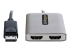 StarTech.com DP to Dual HDMI MST HUB, Dual HDMI 4K 60Hz, DisplayPort Multi Monitor Adapter with 1ft (30cm) Cable, DP 1.4 Multi Stream Transport Hub, DSC | HBR3, DP to 2x HDMI Ports - Close up