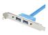 StarTech.com 2 Port USB 3.0 A Female Slot Plate Adapter - Close up