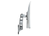 StarTech.com Wall Mount Monitor Arm, Articulating Ergonomic VESA Wall Mount Monitor Arm, 20" (52cm) Long , Single 34" Display up to 30.9lb/14kg, Swivel/Tilt/Rotate, Adjustable Screen Mount - Left side
