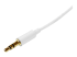 StarTech.com 2m White Slim 3.5mm Stereo Audio Cable - Right-angle