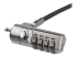 StarTech.com 6.5ft (2m) Laptop Cable Lock, 4 Digit Combination Laptop/Desktop Security Cable Lock for K-Slot Devices/Computers/Monitors, Portable Anti-Theft Vinyl Coated Steel Cable Lock - Right-angle