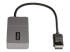 StarTech.com 3-Port MST Hub, DisplayPort to Triple HDMI Monitors, 4K 60Hz, DP 1.4 Multi-Monitor Video Adapter with 1ft (30cm) Built-in Cable, USB Powered, Windows Only - Left-angle