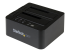 StarTech.com Standalone Hard Drive Duplicator, Dual Bay HDDSSD ClonerCopier, USB 3.1 (10 Gbps) to SATA III (6Gbps) HDDSSD Docking Station, Hard Disk Duplicator Dock - Right-angle
