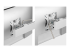 StarTech.com Six-Monitor Desk Mount w/ Crossbar, Up To 32" Screens/17.6lb - Close up