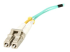 StarTech.com 10m (30ft) LC/UPC to LC/UPC OM3 Multimode Fiber Optic Cable, Full Duplex 50/125Âµm Zipcord Fiber Cable, 100G Networks, LOMMF/VCSEL, <0.3dB Low Insertion Loss - Close up