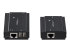 StarTech.com 4 Port USB 2.0 Extender Hub over Single CAT5e/CAT6 Ethernet Cable (RJ45), 330ft (100m), USB Extender Adapter, Externally Powered, 480 Mbps, Metal USB Extender Kit - Left-angle