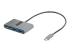 StarTech.com 4-Port USB-C Hub with 100W Power Delivery Pass-Through Charging, 2x USB-A + 2x USB-C, 5Gbps, USBC Hub w/ 1ft (30cm) Long Cable, Portable Laptop USB Type-C to USB-A/C Hub - Right-angle