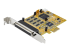 StarTech.com 8-Port PCI Express RS232 Serial Adapter Card, PCIe RS232 Serial Card, 16C1050 UART, Multiport Serial DB9 Controller/Expansion Card, 15kV ESD Protection, Windows & Linux - Right-angle