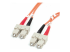 StarTech.com 2m (6.6ft) SC to SC OM1 Multimode Fiber Optic Cable, 62.5/125 Fiber Size, 10G Networks, LSZH Fiber Patch Cord - Right-angle