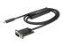StarTech.com 3ft (1m) USB C to VGA Cable, 1920x1200/1080p USB Type C to VGA Video Active Adapter Cable, Thunderbolt 3 Compatible, Laptop to VGA Monitor/Projector, DP Alt Mode HBR2 Cable - Right-angle